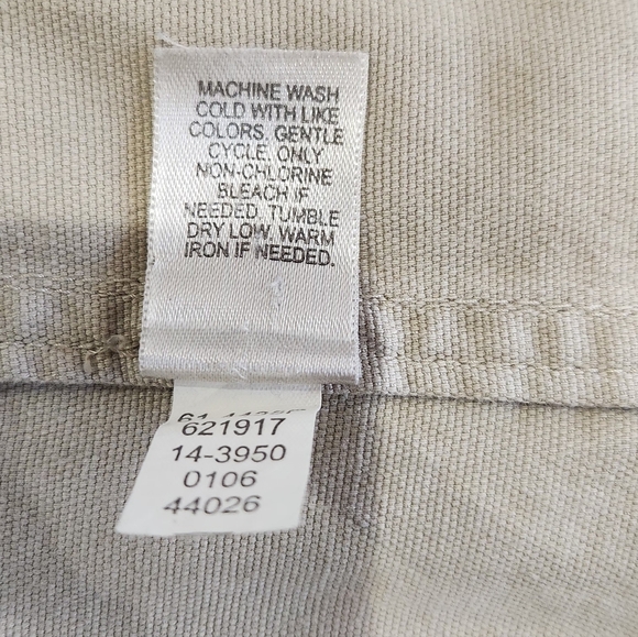 J. Jill Women's Tan Utility Jacket With Pearl Snap Closure. Size Small Petite - Picture 7 of 7